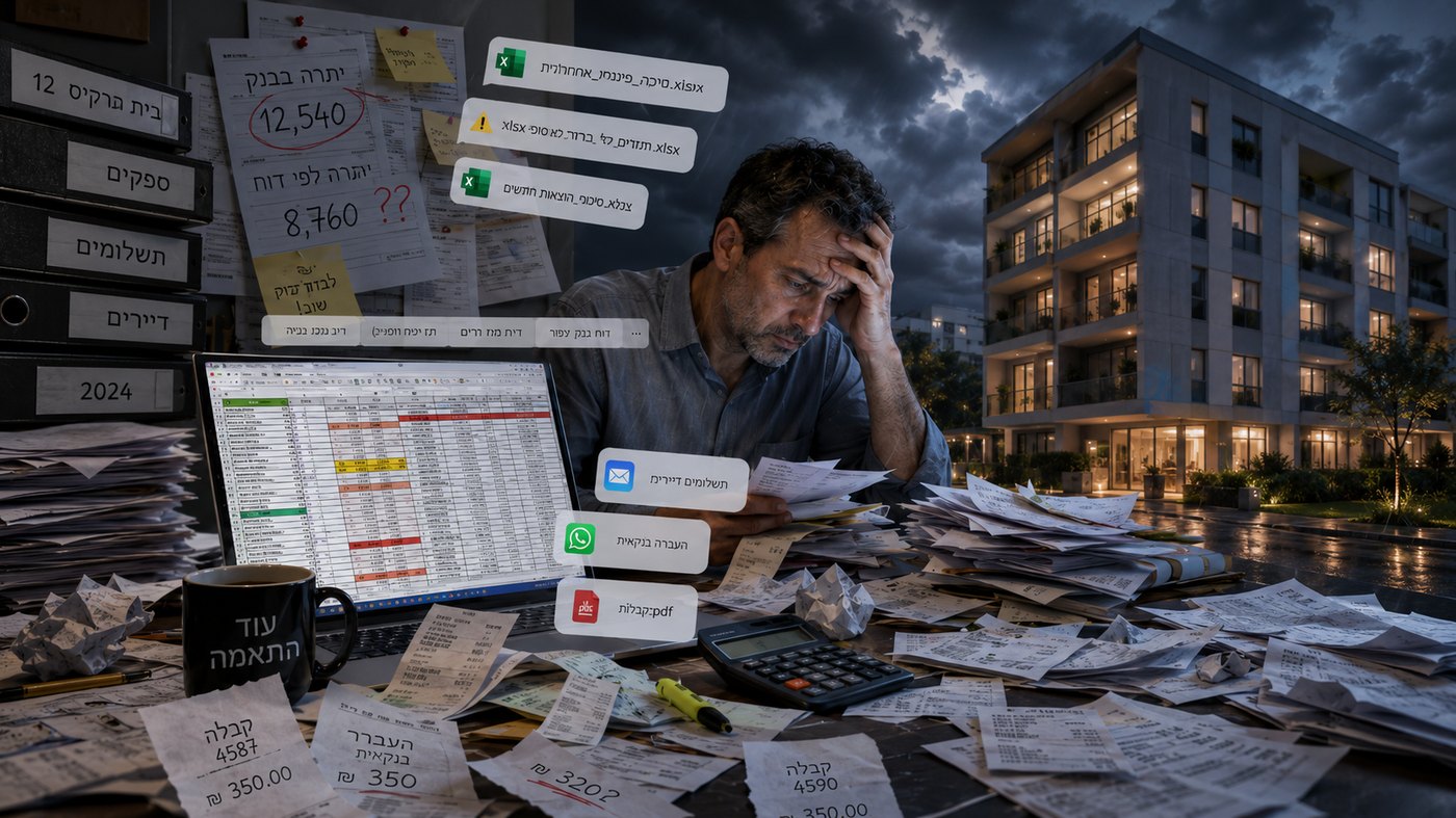 המציאות היומיומית של גזבר — Excel, חשבוניות ועבודה ידנית